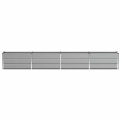 vidaXL Planter Light Grey 320 x 40 x 45 cm Steel 4
