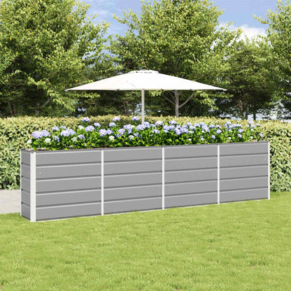 vidaXL Planter Light Grey 320 x 40 x 75 cm Steel 1