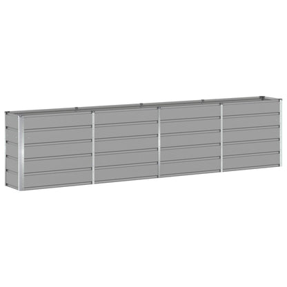 vidaXL Planter Light Grey 320 x 40 x 75 cm Steel 2