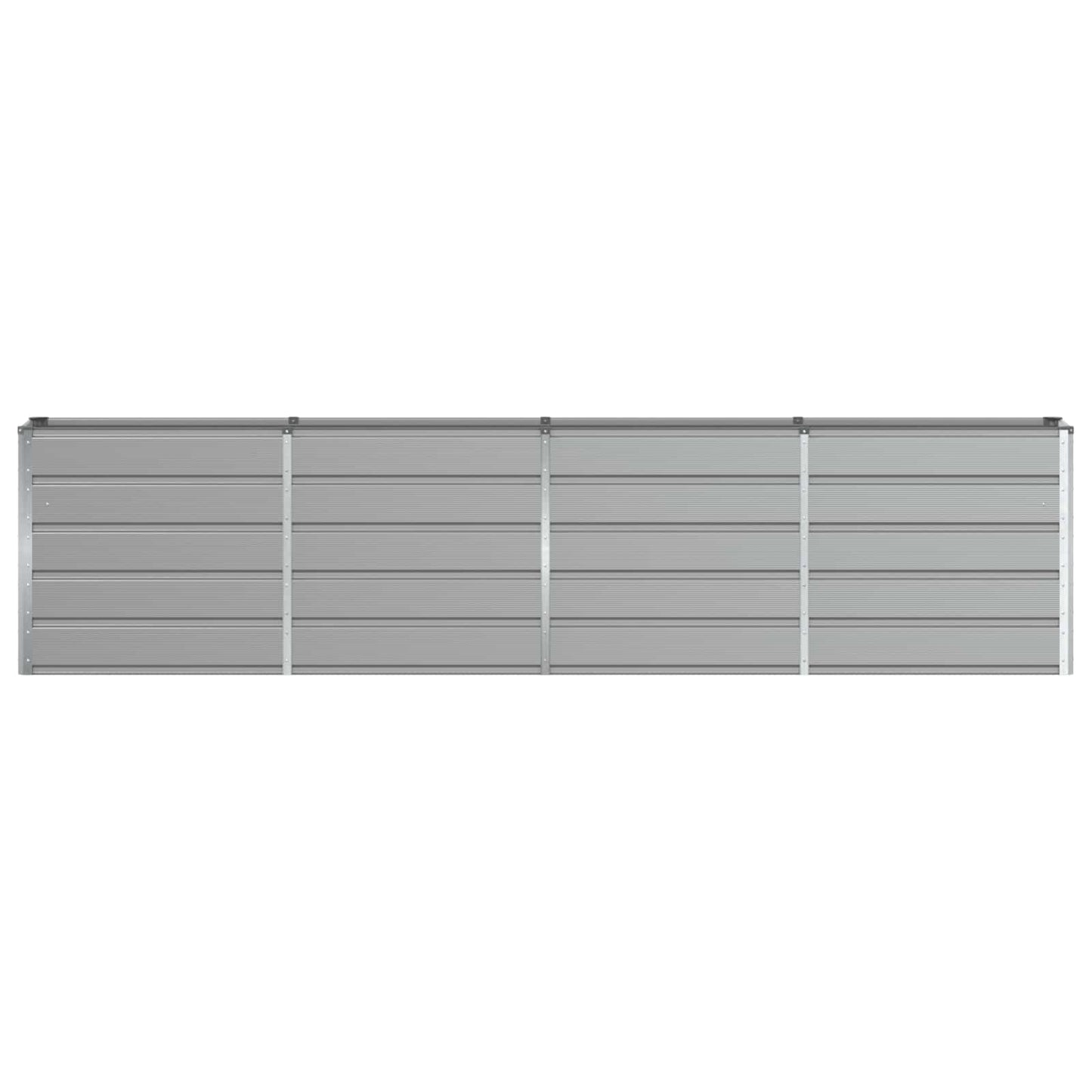 vidaXL Planter Light Grey 320 x 40 x 75 cm Steel 4