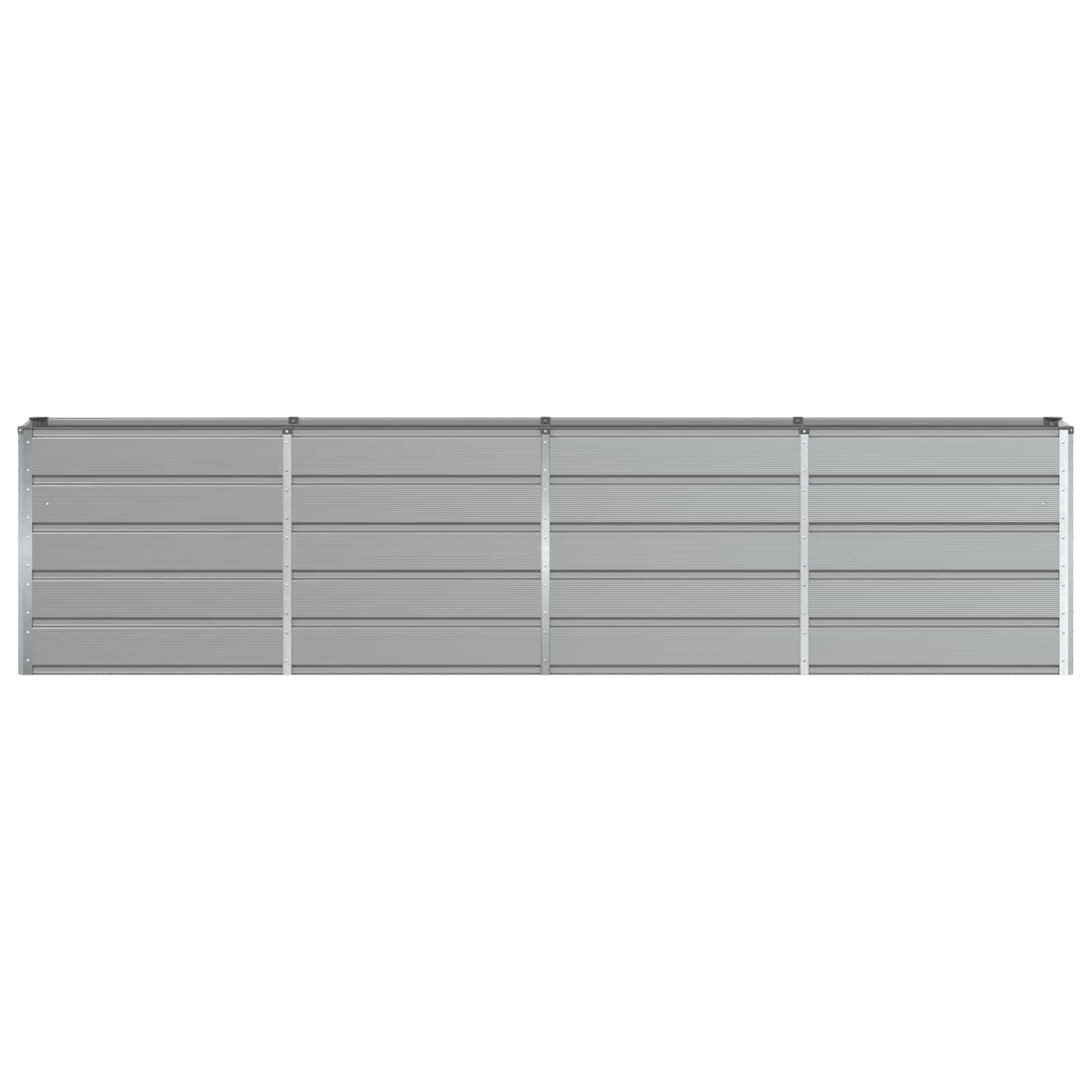 vidaXL Planter Light Grey 320 x 40 x 75 cm Steel 4