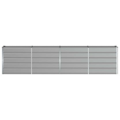 vidaXL Planter Light Grey 320 x 40 x 75 cm Steel 4