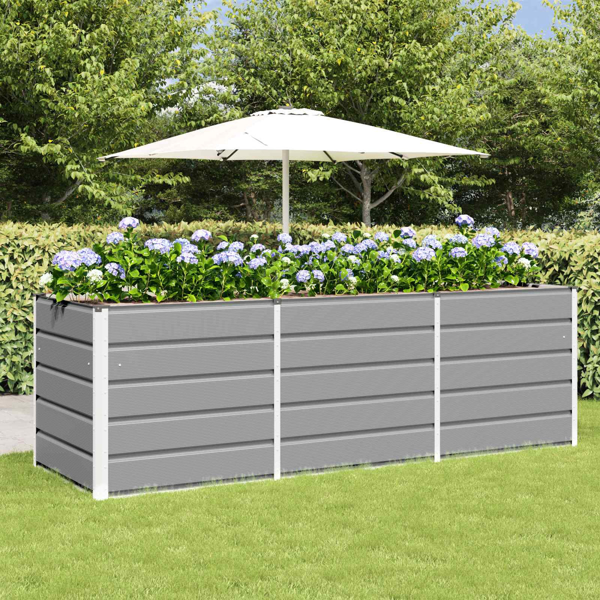 vidaXL Planter 160 x 80 x Steel Height 75 cm