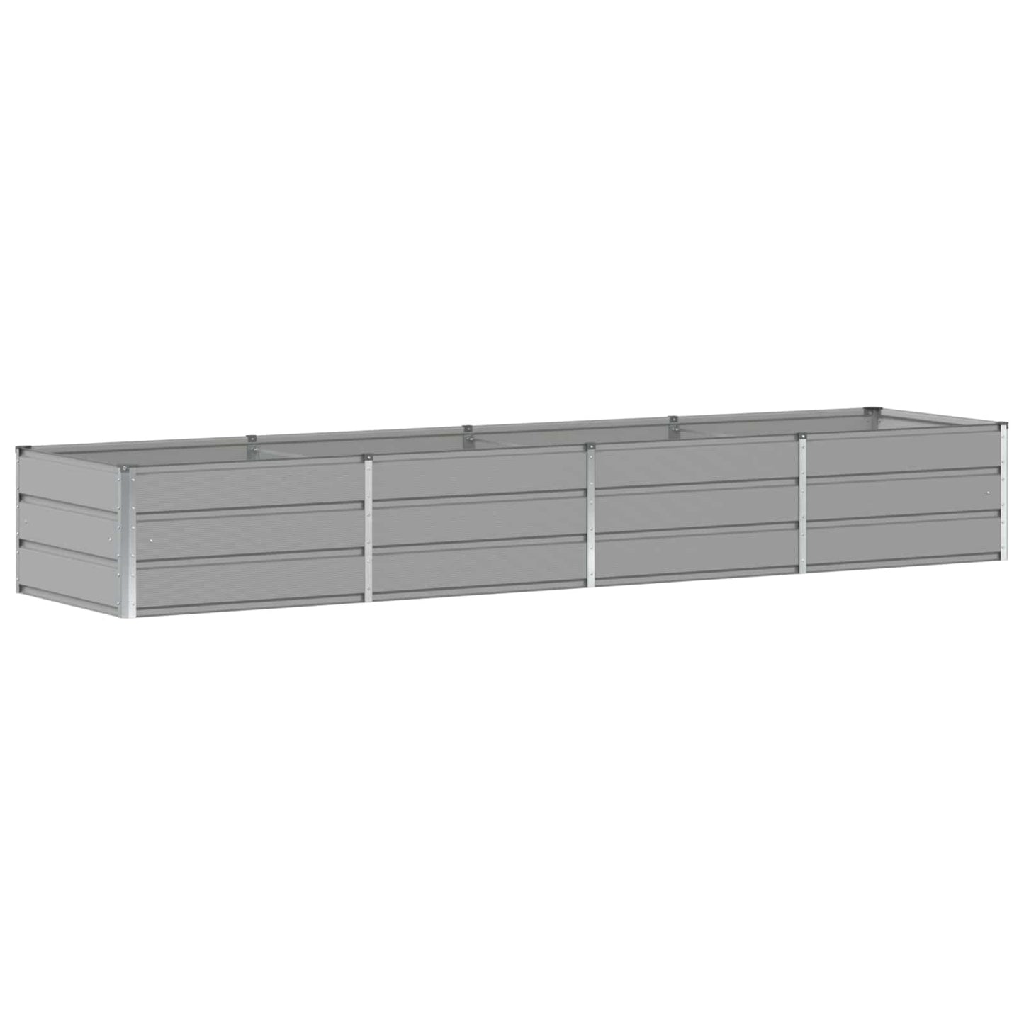 vidaXL Planter Light Grey 320 x 80 x 45 cm Steel 2