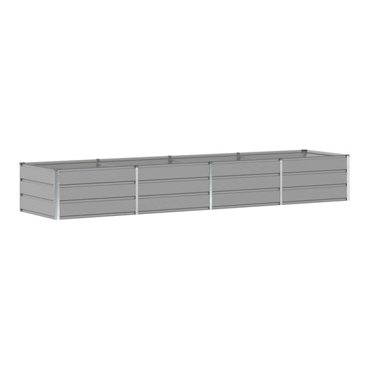 Planter 160 x 80 x Steel Height 45 cm Light Grey 320 cm