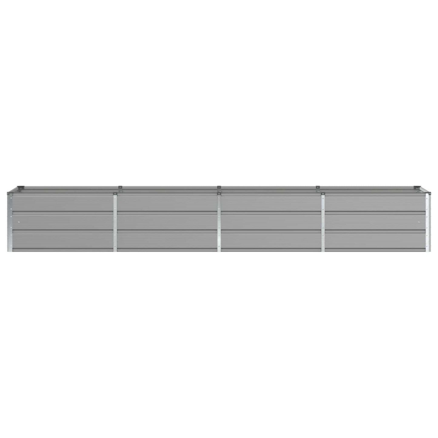 vidaXL Planter Light Grey 320 x 80 x 45 cm Steel 4