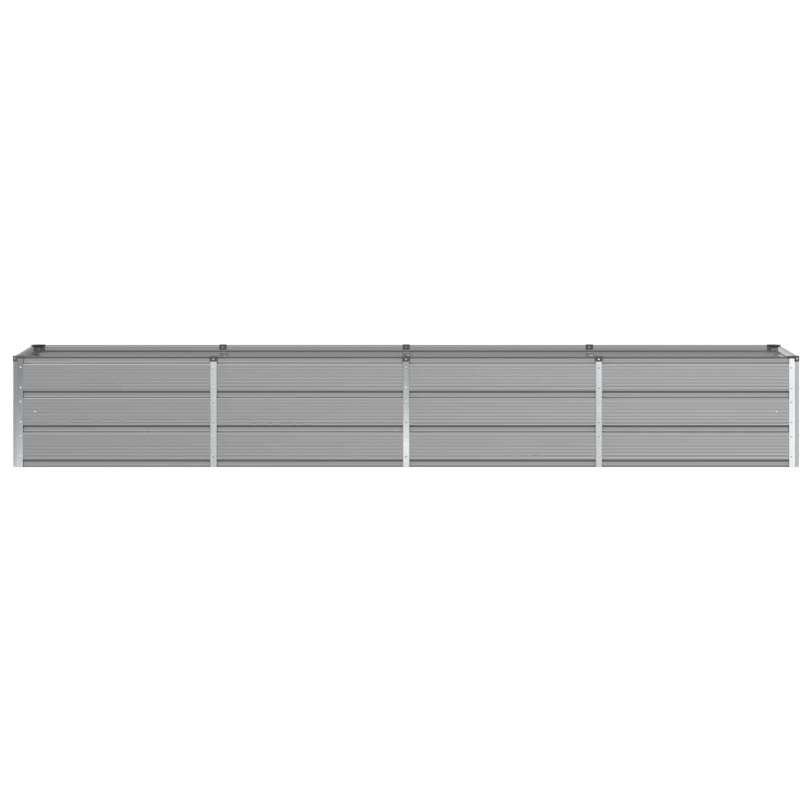 vidaXL Planter Light Grey 320 x 80 x 45 cm Steel 4