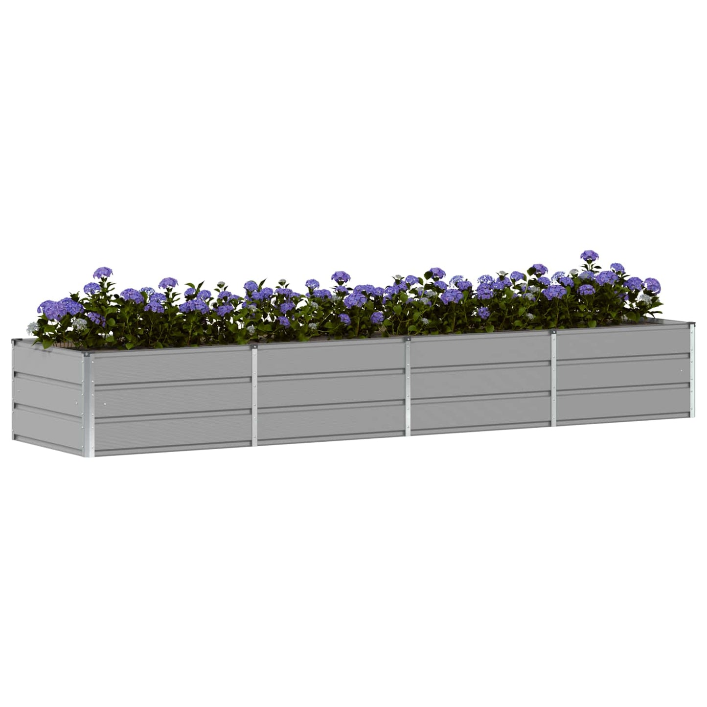 vidaXL Planter Light Grey 320 x 80 x 45 cm Steel 3