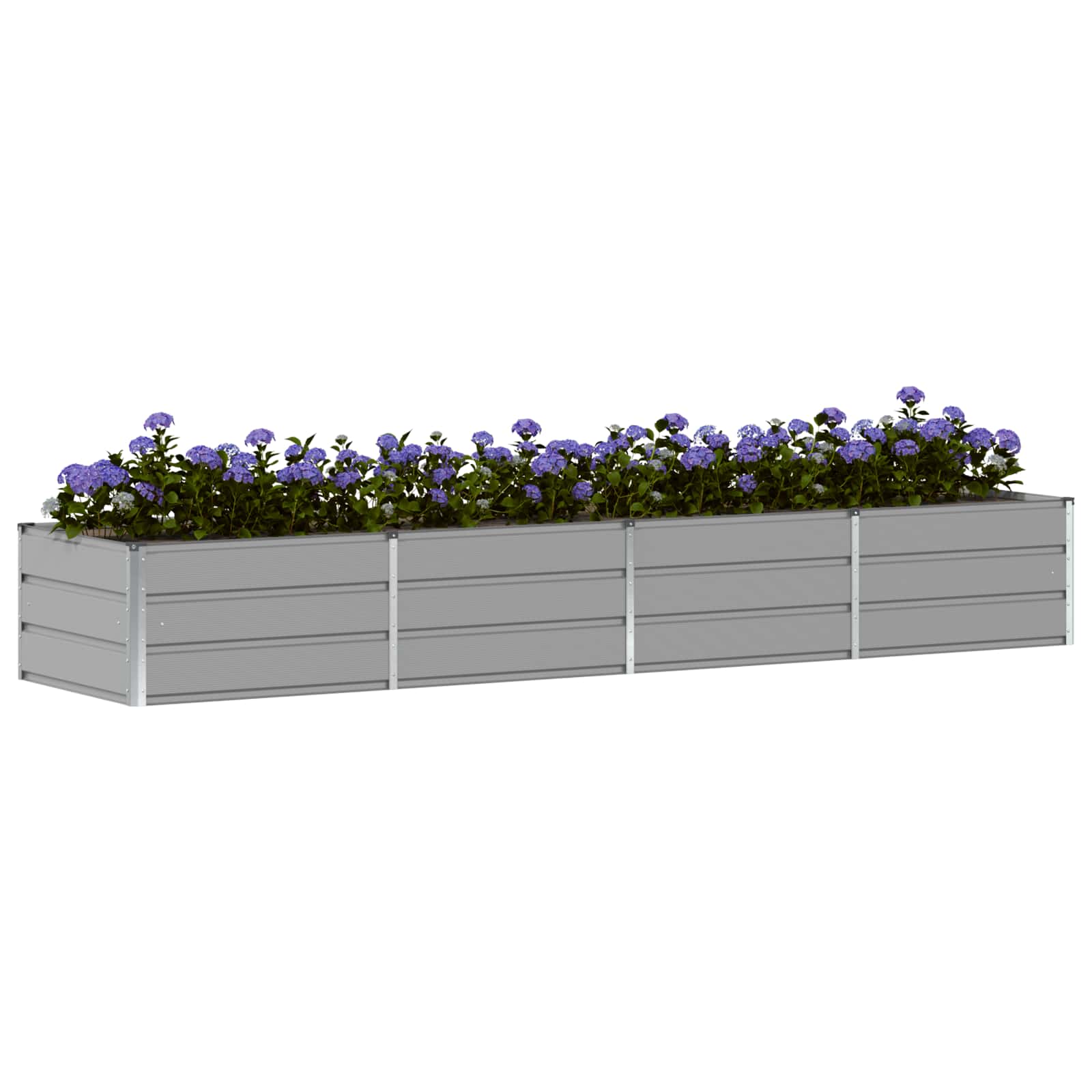 vidaXL Planter Light Grey 320 x 80 x 45 cm Steel 3