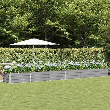 Planter 160 x 80 x Steel Height 45 cm Light Grey 600 cm