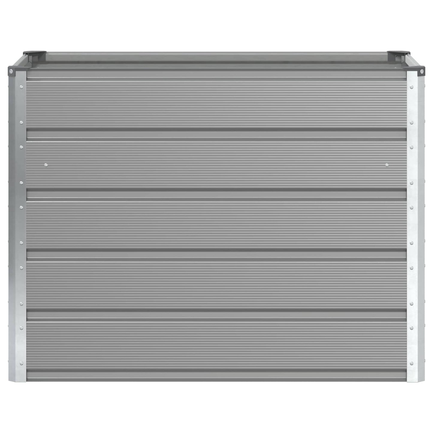 vidaXL Planter Light Grey 100 x 50 x 77 cm Galvanised Steel 4