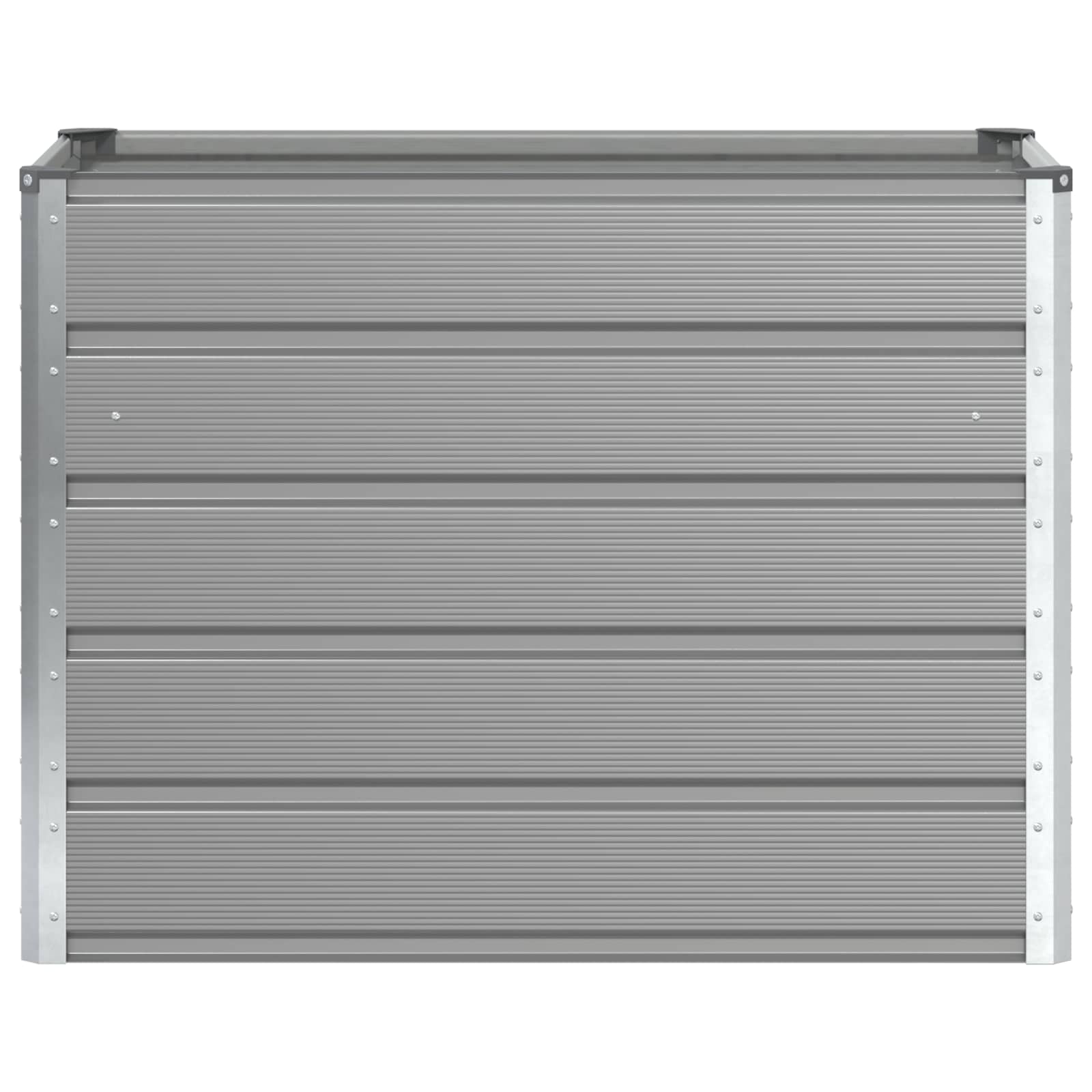 vidaXL Planter Light Grey 100 x 50 x 77 cm Galvanised Steel 4