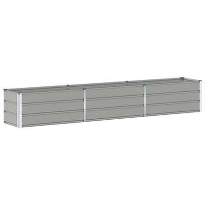 vidaXL Planter Light Grey 290 x 50 x 45 cm Galvanised Steel 2