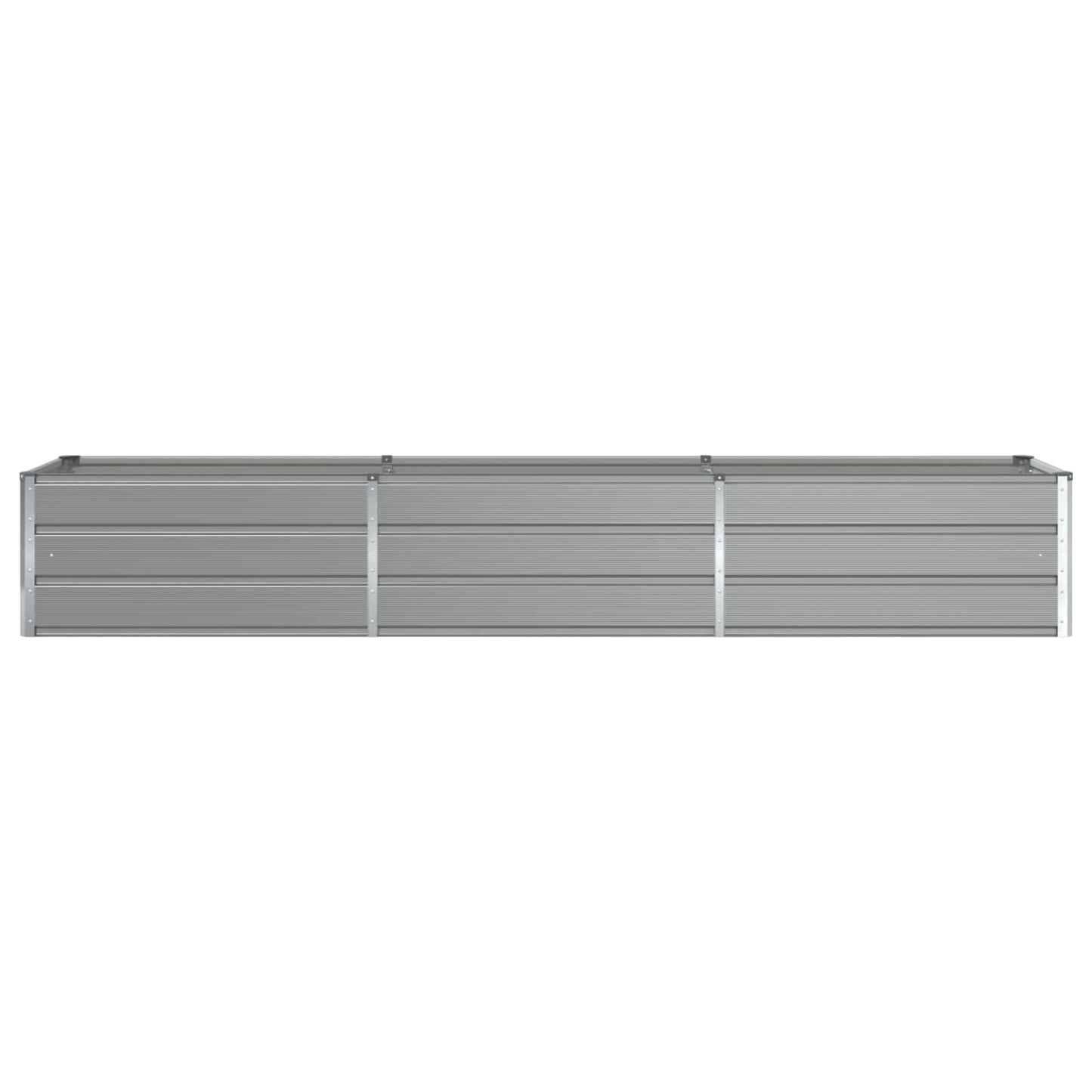 vidaXL Planter Light Grey 290 x 50 x 45 cm Galvanised Steel 4