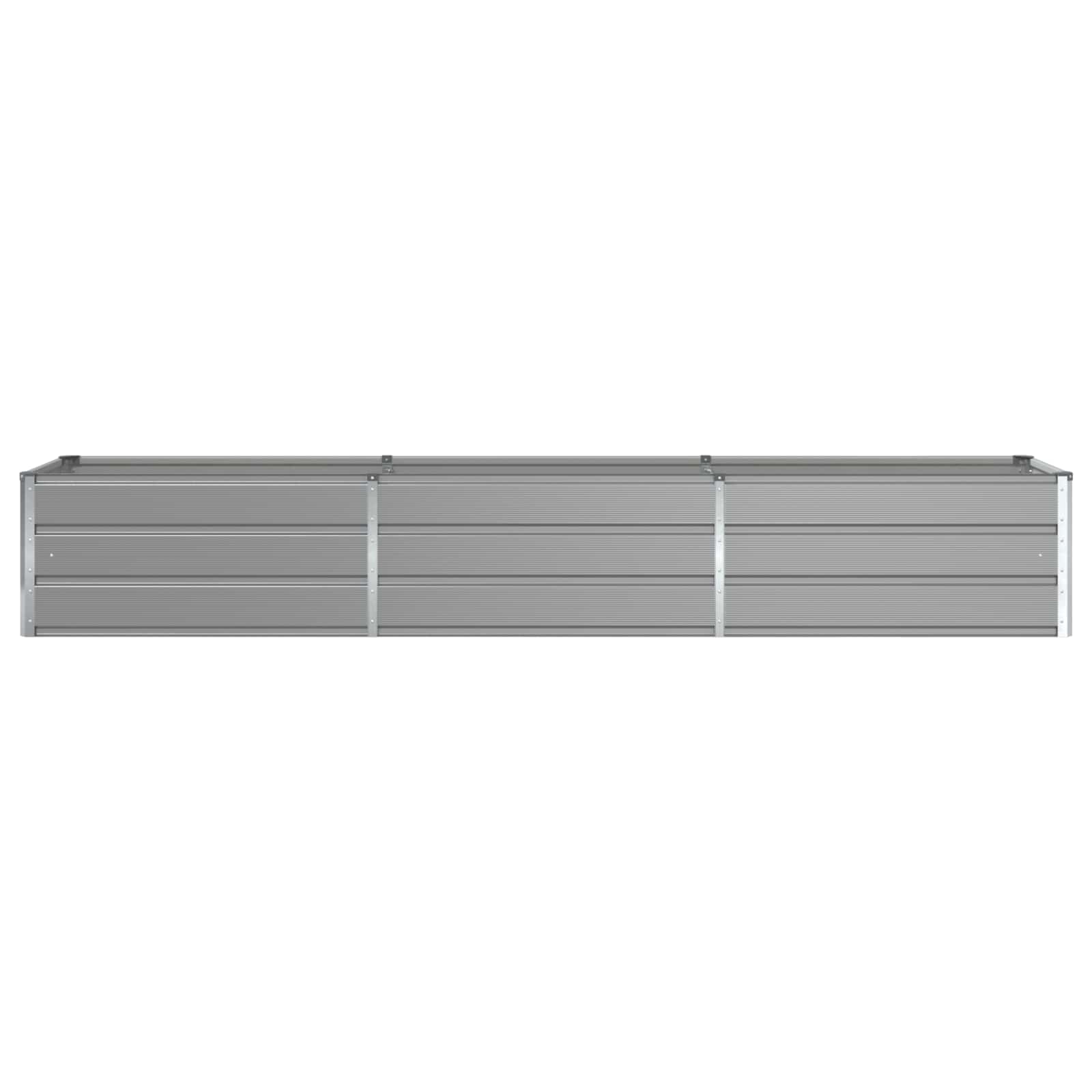 vidaXL Planter Light Grey 290 x 50 x 45 cm Galvanised Steel 4