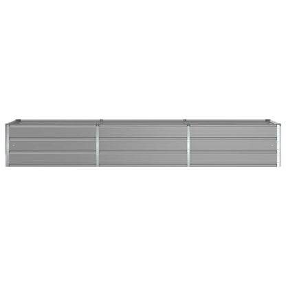 vidaXL Planter Light Grey 290 x 50 x 45 cm Galvanised Steel 4