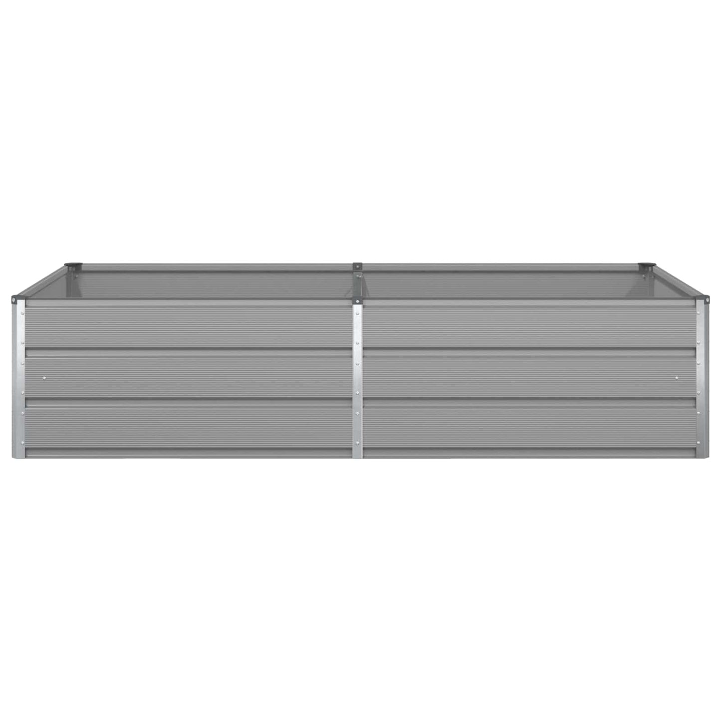 vidaXL Planter Light Grey 195 x 100 x 45 cm Galvanised Steel 5