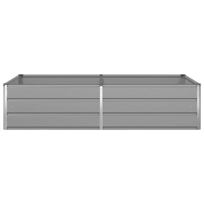 vidaXL Planter Light Grey 195 x 100 x 45 cm Galvanised Steel 5