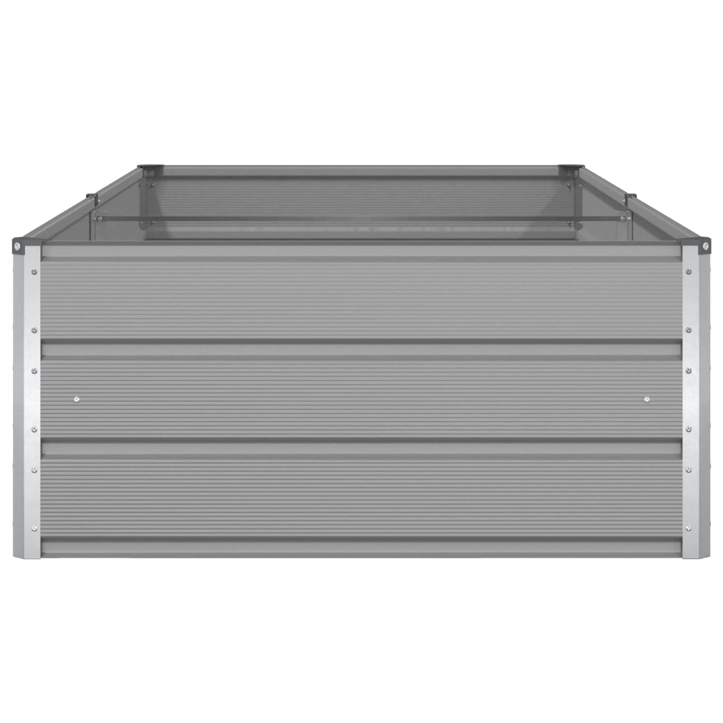 vidaXL Planter Light Grey 195 x 100 x 45 cm Galvanised Steel 6