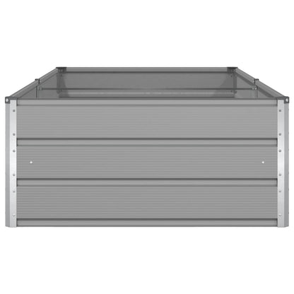 vidaXL Planter Light Grey 195 x 100 x 45 cm Galvanised Steel 6
