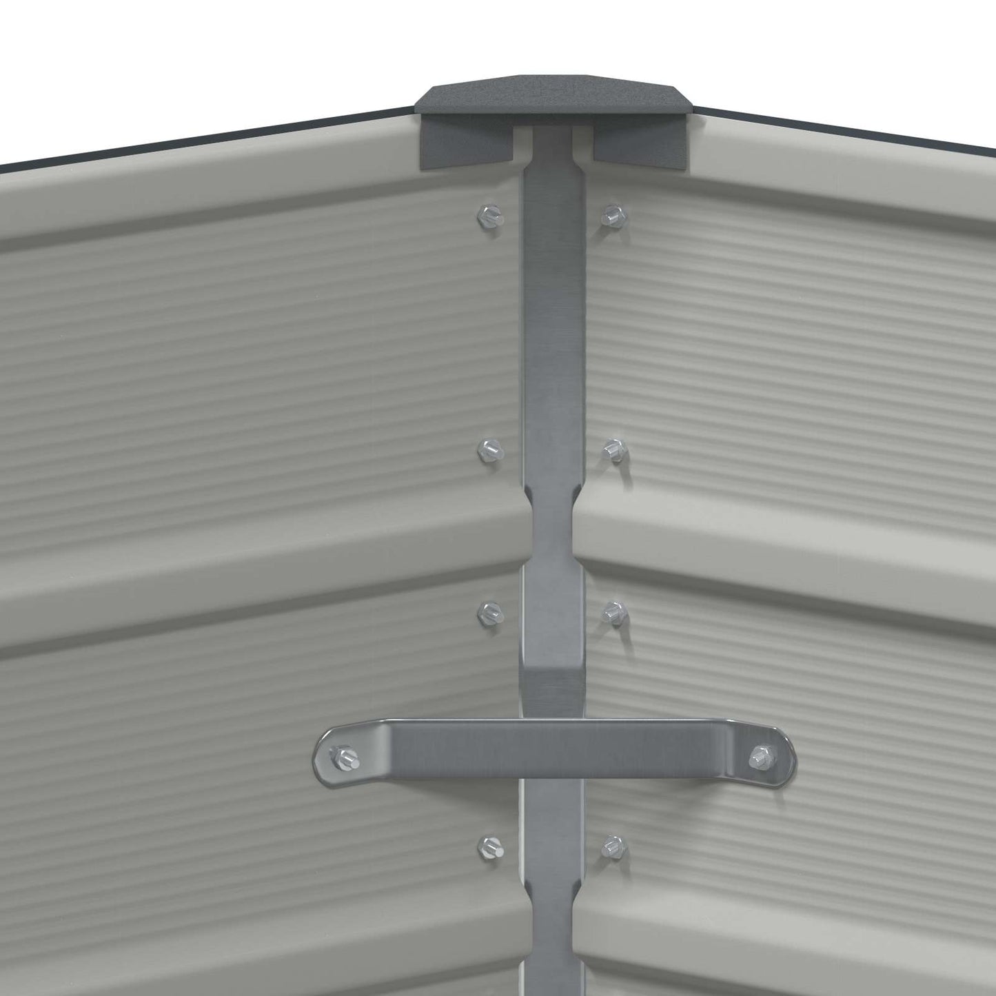 vidaXL Planter Anthracite 129 x 129 x75 cm Steel 5