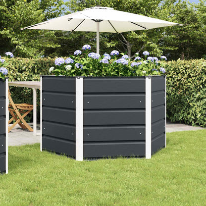 vidaXL Planter Anthracite 129 x 129 x75 cm Steel 1