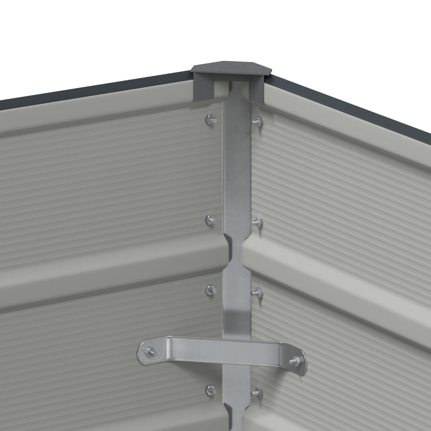vidaXL Planter Anthracite 100 x 100 x 75 cm Steel 5