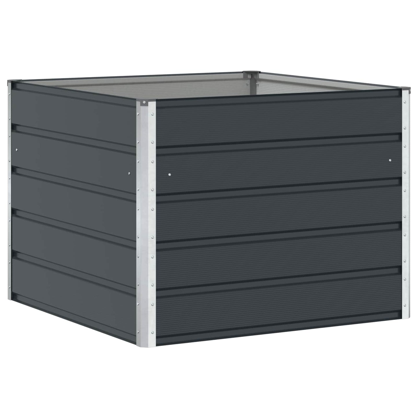 vidaXL Planter Anthracite 100 x 100 x 75 cm Steel 2