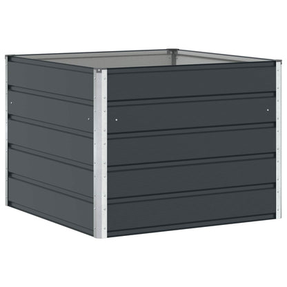vidaXL Planter Anthracite 100 x 100 x 75 cm Steel 2