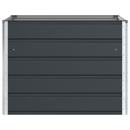 vidaXL Planter Anthracite 100 x 100 x 75 cm Steel 4