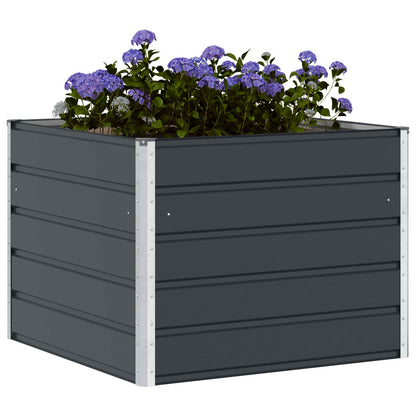vidaXL Planter Anthracite 100 x 100 x 75 cm Steel 3