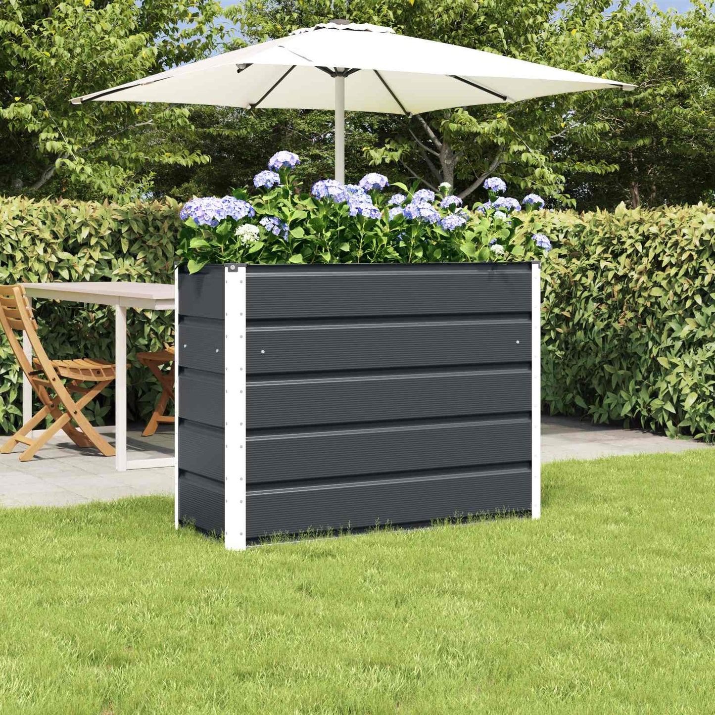 vidaXL Planter Anthracite 100 x 40 x 75 cm Steel 1