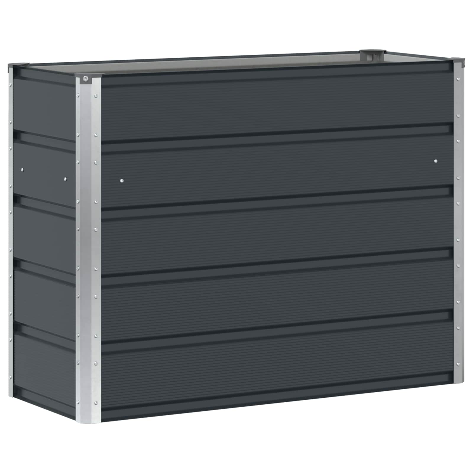 vidaXL Planter Anthracite 100 x 40 x 75 cm Steel 2