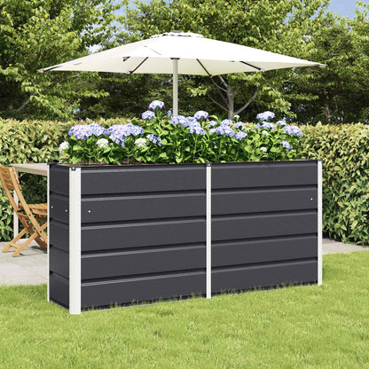vidaXL Planter Anthracite 160 x 40 x 75 cm Steel 1