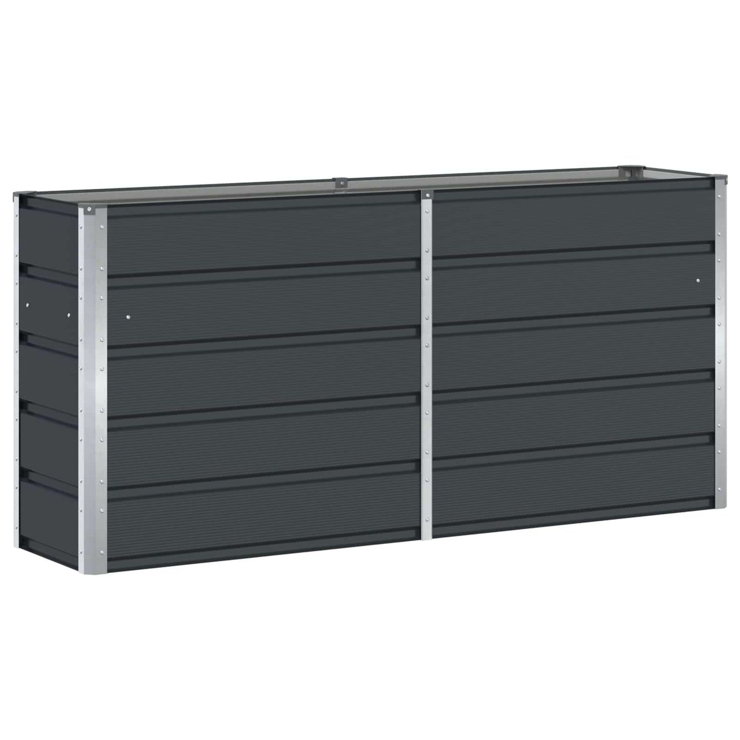 vidaXL Planter Anthracite 160 x 40 x 75 cm Steel 2