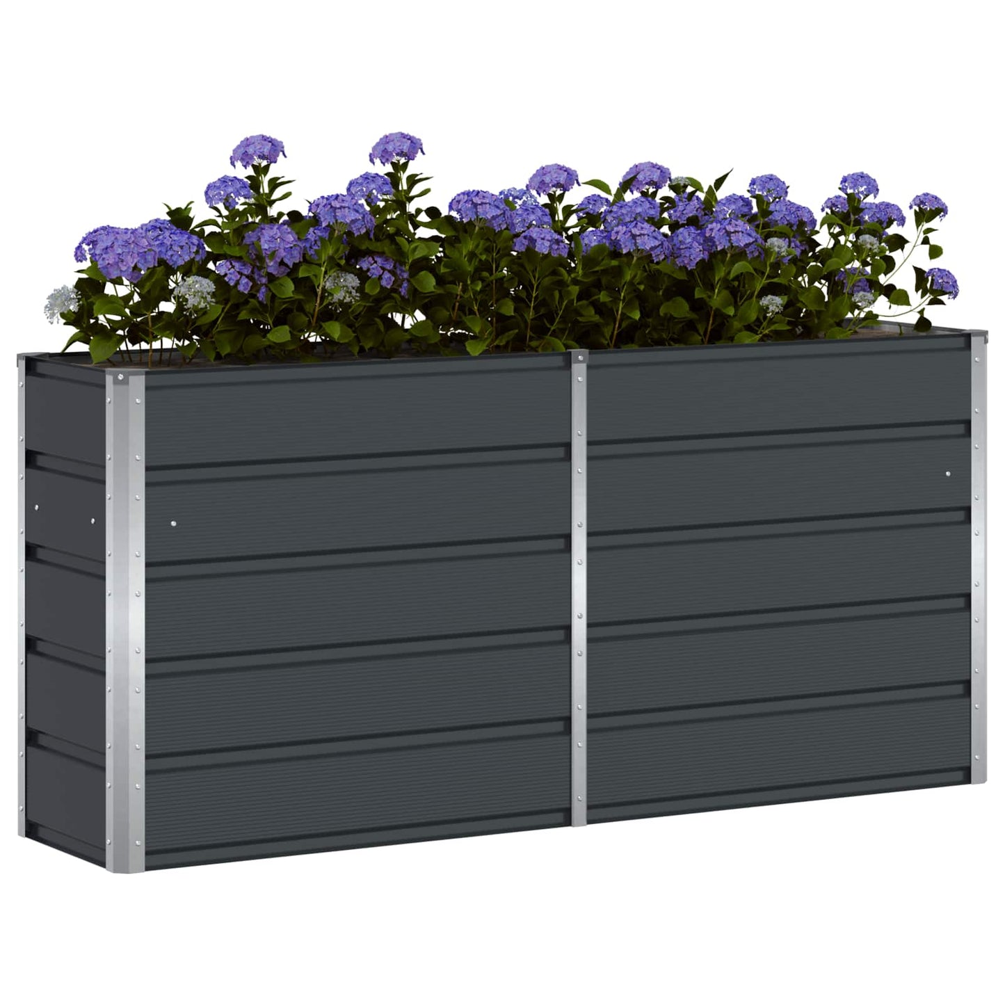 vidaXL Planter Anthracite 160 x 40 x 75 cm Steel 3