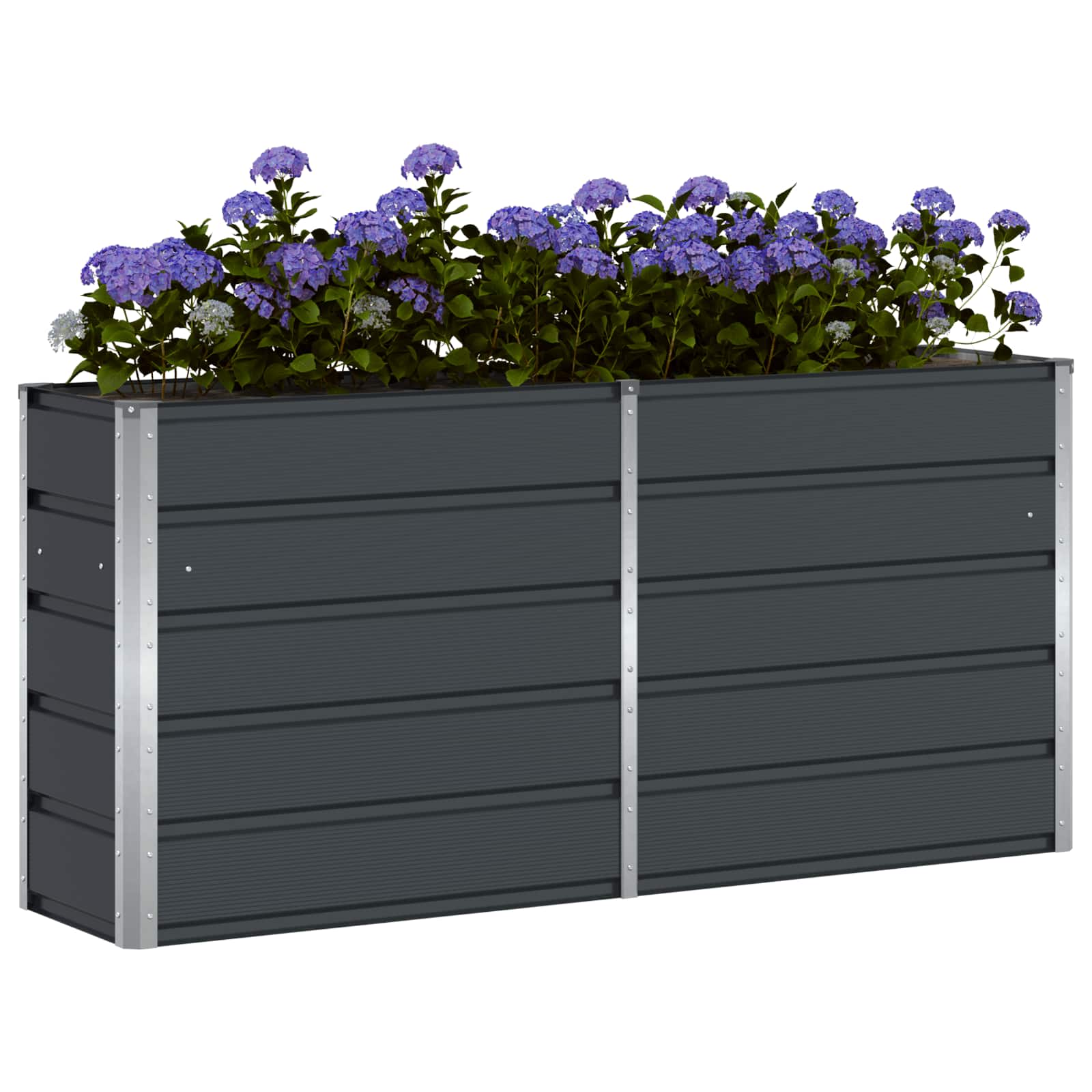 vidaXL Planter Anthracite 160 x 40 x 75 cm Steel 3