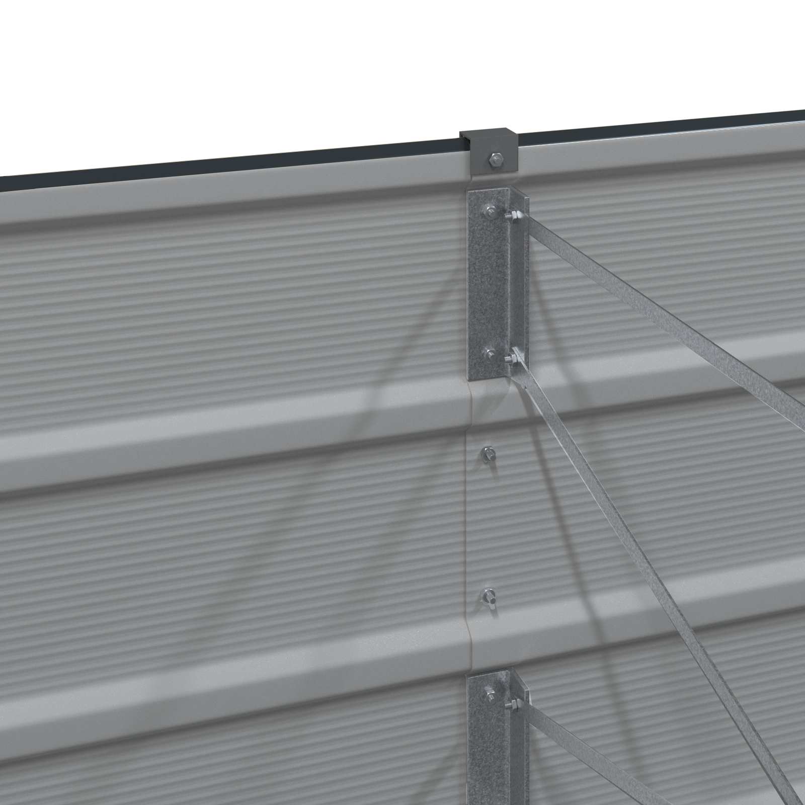 vidaXL Planter Anthracite 240 x 40 x 45 cm Steel 5
