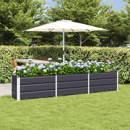vidaXL Planter Anthracite 240 x 40 x 45 cm Steel 1