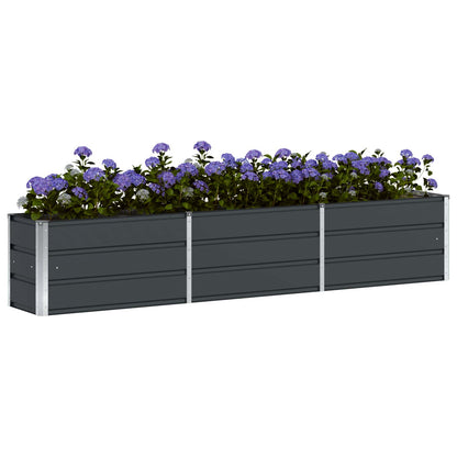vidaXL Planter Anthracite 240 x 40 x 45 cm Steel 3