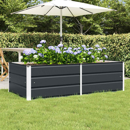 vidaXL Planter 160 x 80 x Steel Height 45 cm Anthracite