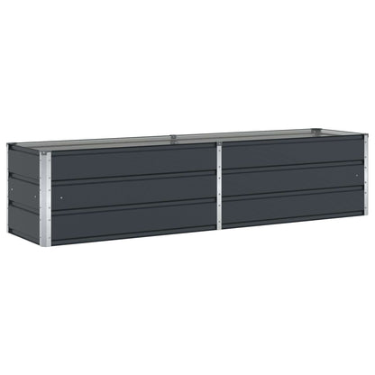 vidaXL Planter Anthracite 195 x 50 x 45 cm Galvanised Steel 2