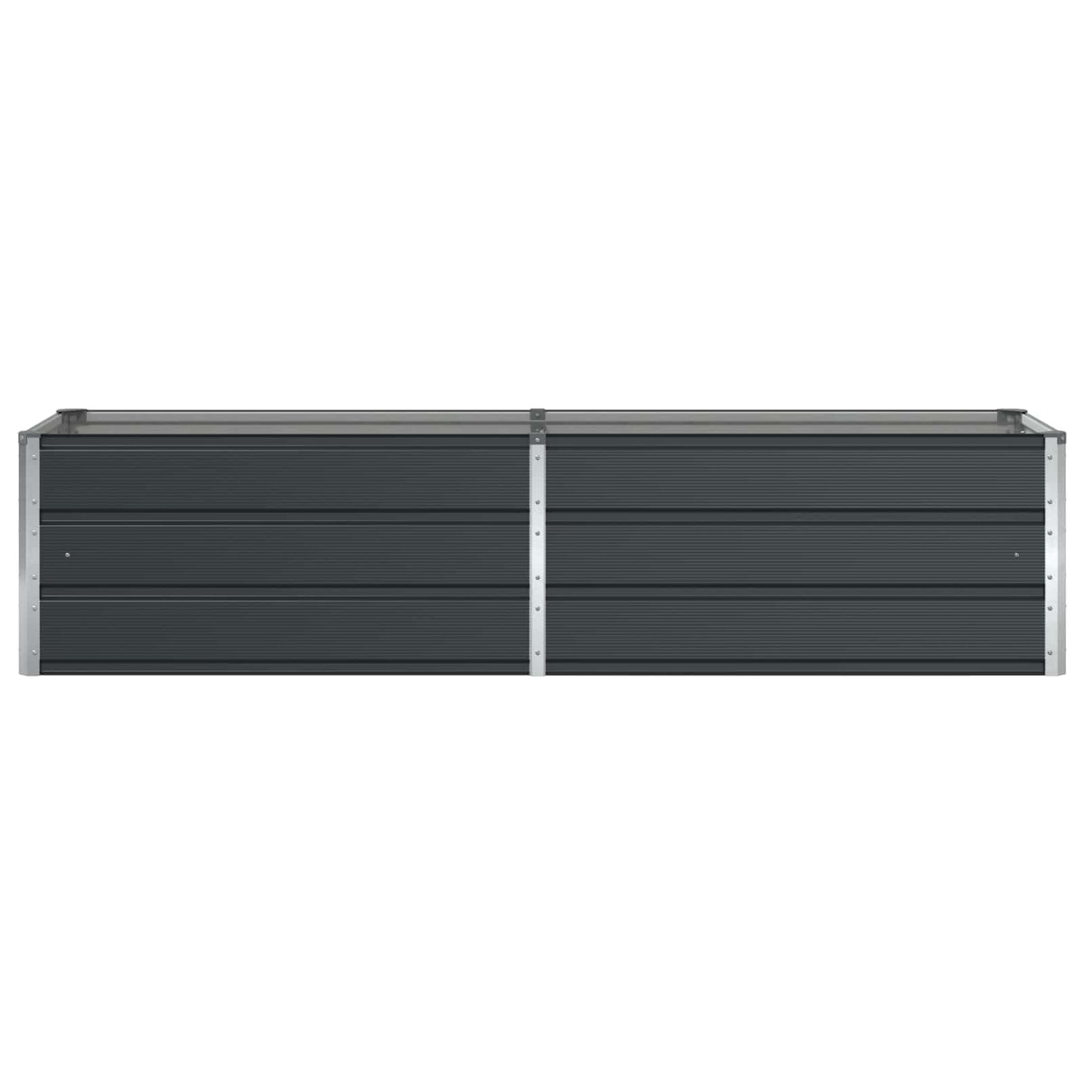 vidaXL Planter Anthracite 195 x 50 x 45 cm Galvanised Steel 4