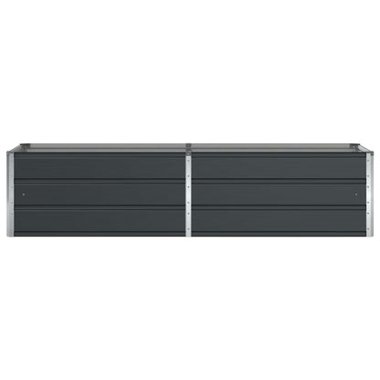 vidaXL Planter Anthracite 195 x 50 x 45 cm Galvanised Steel 4