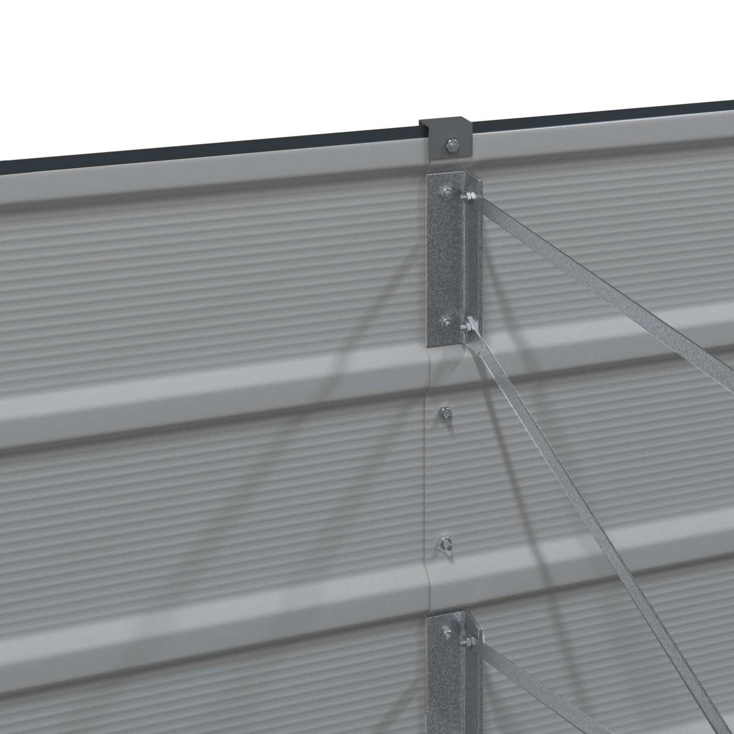 vidaXL Planter Anthracite 290 x 50 x 45 cm Galvanised Steel 5