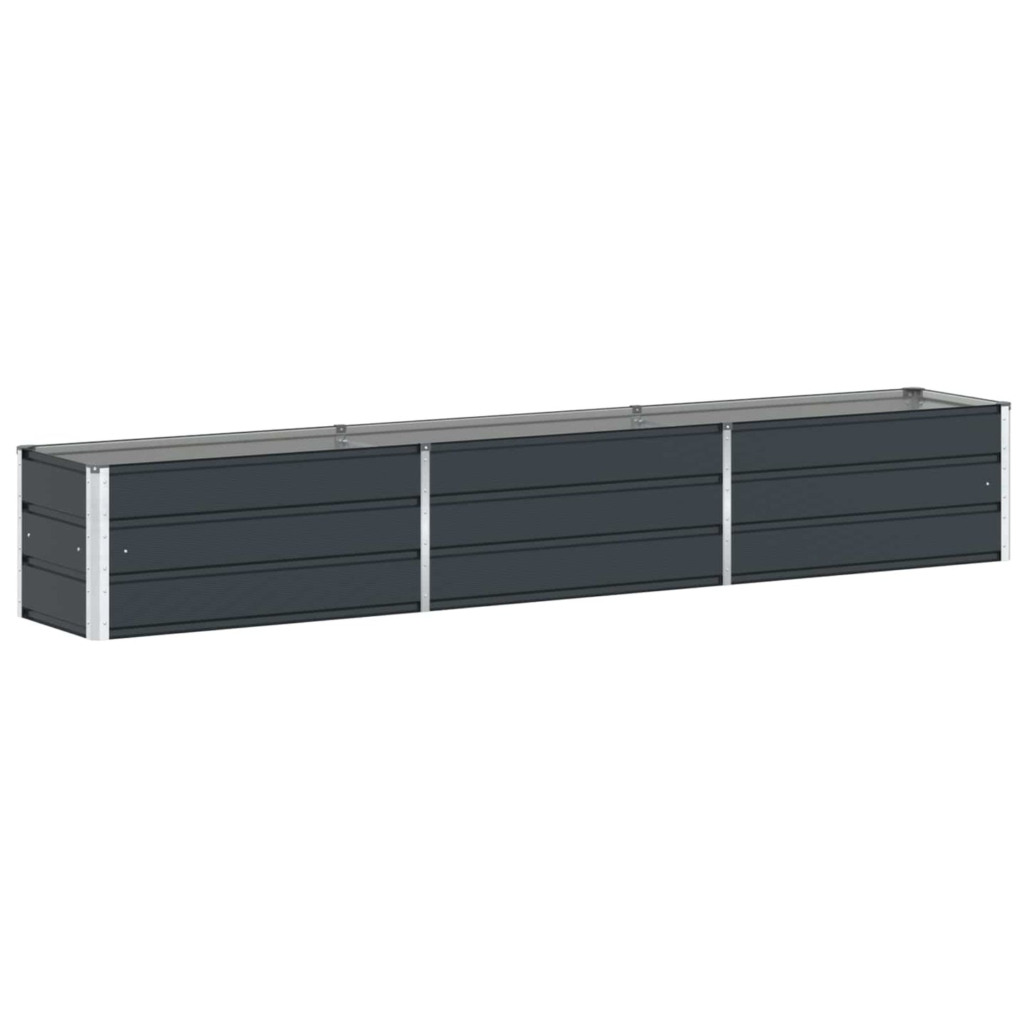 vidaXL Planter Anthracite 290 x 50 x 45 cm Galvanised Steel 2