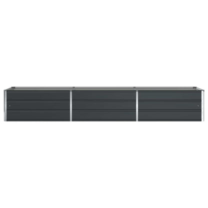 vidaXL Planter Anthracite 290 x 50 x 45 cm Galvanised Steel 4