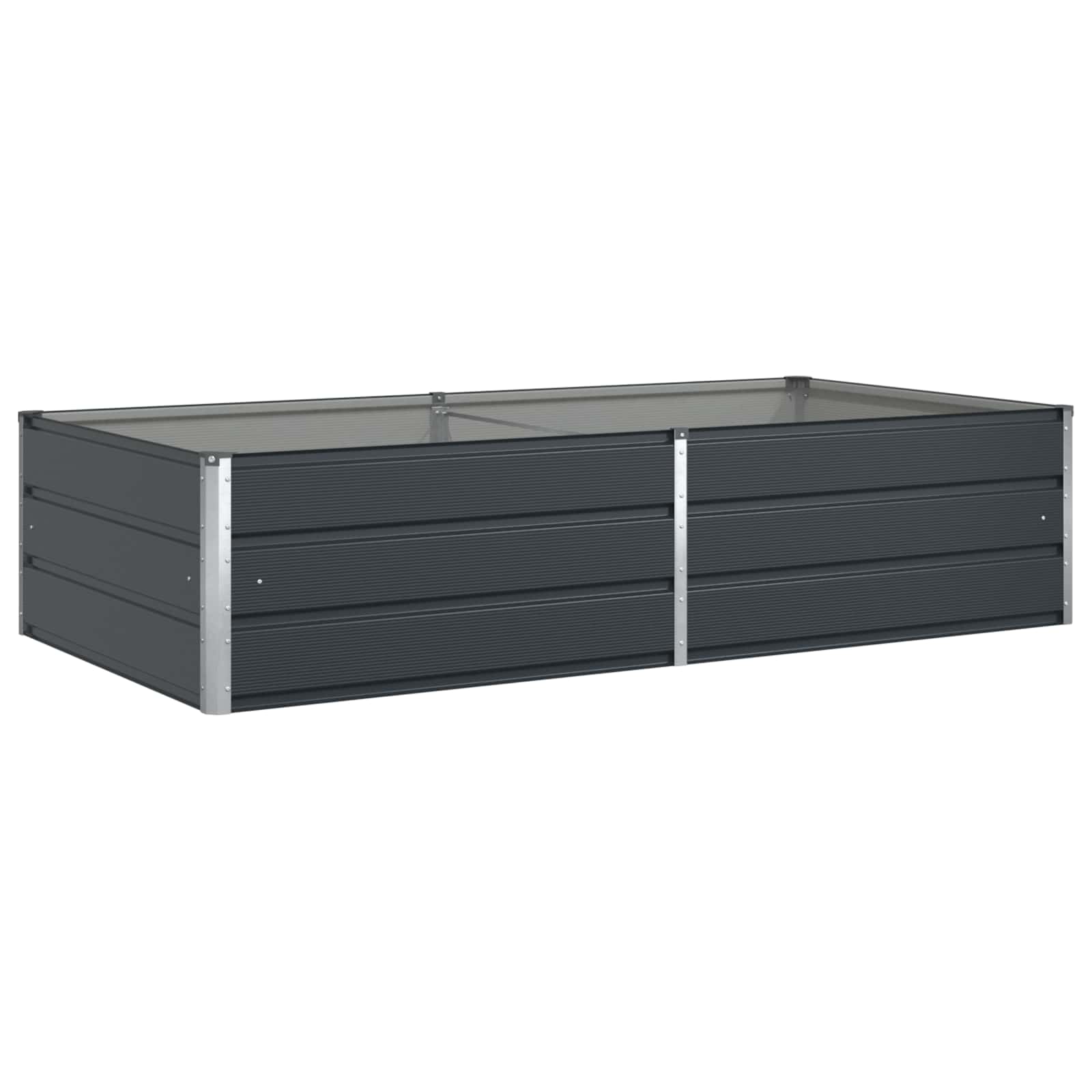 vidaXL Planter Anthracite 195 x 100 x 45 cm Galvanised Steel 2