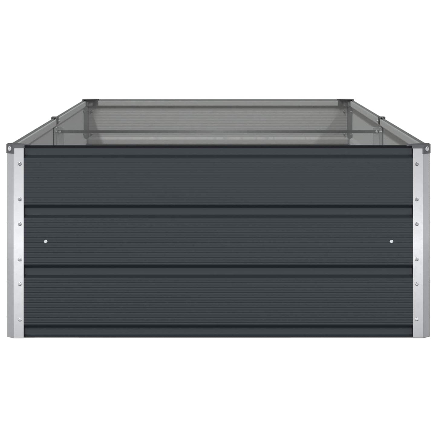 vidaXL Planter Anthracite 195 x 100 x 45 cm Galvanised Steel 6