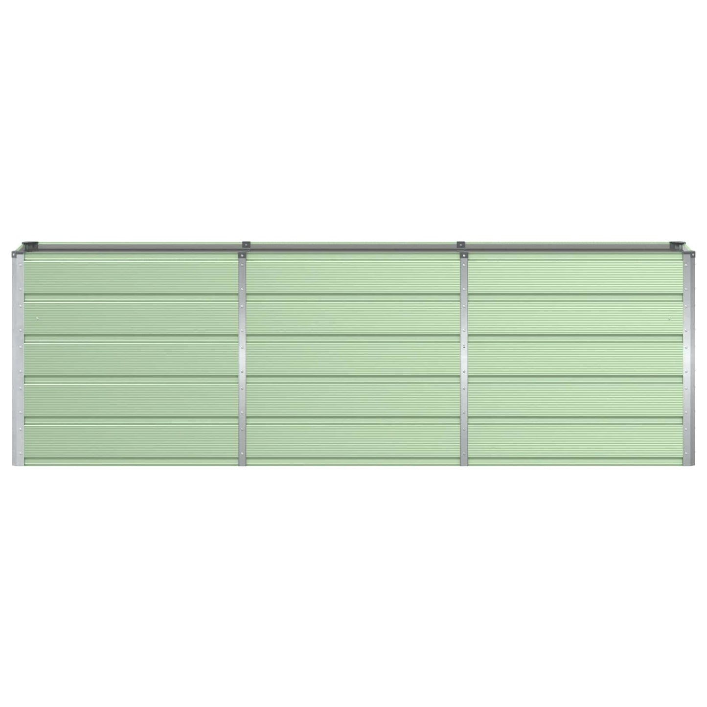 vidaXL Planter Green 240 x 40 x 75 cm Steel 4